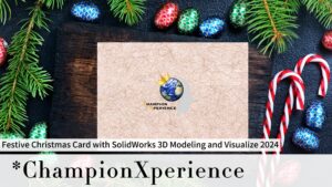 使用 SolidWorks Visualize 2024 制作的节日圣诞贺卡