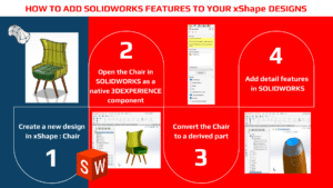 如何将 SOLIDWORKS 特征添加到 xShape 设计中