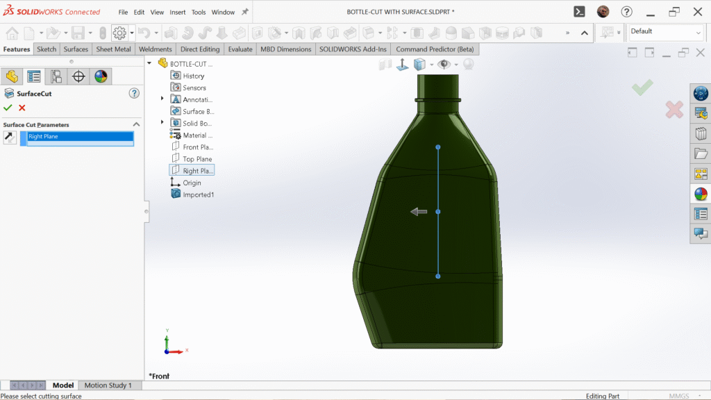 Advanced SOLIDWORKS Techniques: Using Surface Tools for Solid Modeling ...