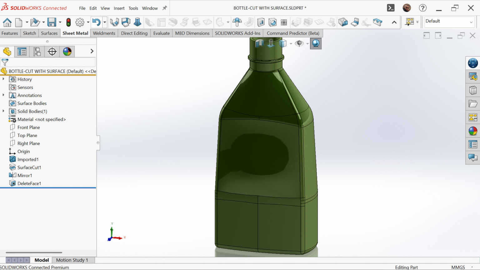 Advanced SOLIDWORKS Techniques: Using Surface Tools for Solid Modeling ...