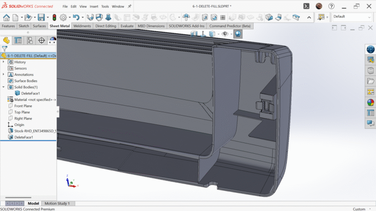 Advanced SOLIDWORKS Techniques: Using Surface Tools for Solid Modeling ...