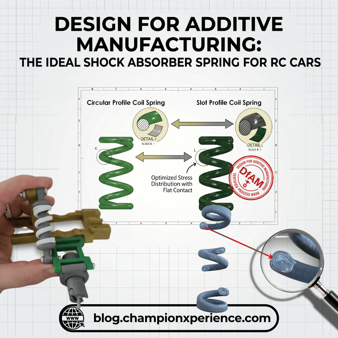 Design for Additive Manufacturing: The Ideal Shock Absorber Spring for RC Cars