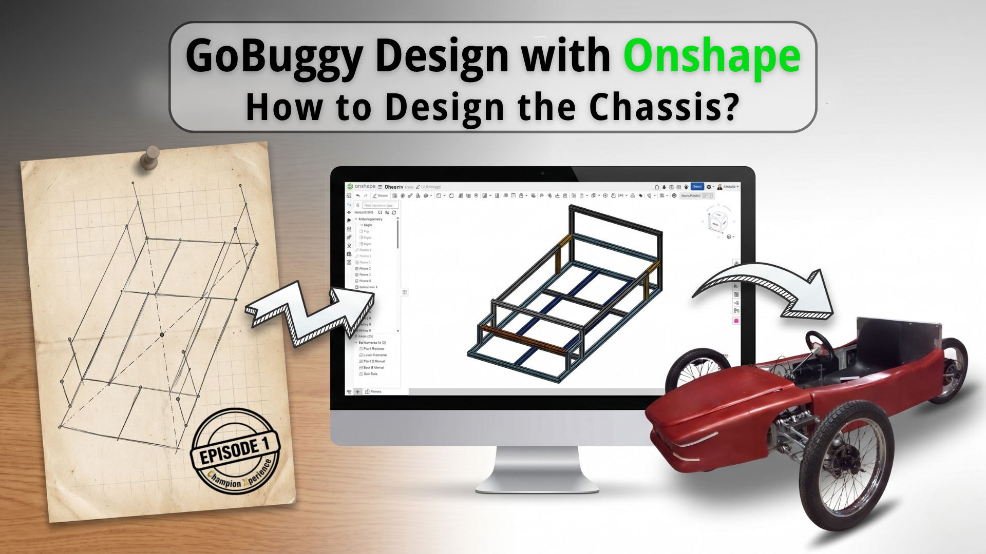 GoBuggy Design with Onshape: How to Design the Chassis