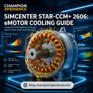 Guide de refroidissement du moteur électrique Simcenter STAR-CCM+ 2606