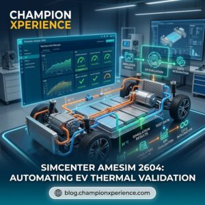 Simcenter Amesim 2604: Elektrikli Araç Termal Doğrulamasının Otomasyonu