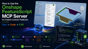 如何使用 Onshape FeatureScript MCP 服务器创建自定义要素