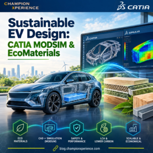 可持续电动汽车设计： CATIA MODSIM 和 EcoMaterials