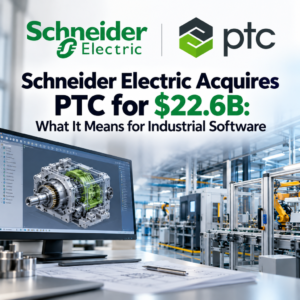 Schneider Electric acquiert PTC pour 22,6 milliards de dollars : quelles conséquences pour les logiciels industriels ?