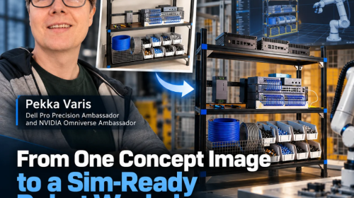From One Concept Image to a Sim-Ready Robot Workshop